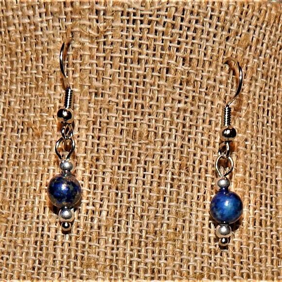 Powerful Lapis Lazuli Necklace Earrings & Ring Set - Picture 7 of 16